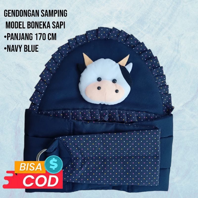 gendongan samping renda bayi topi asli