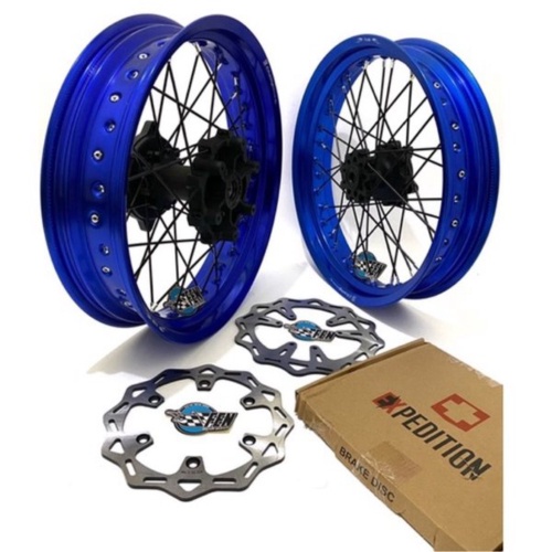 Jual Unik Sepaket Wheelset Roda Velg Supermoto PNP YAMAHA WR155 Paketan