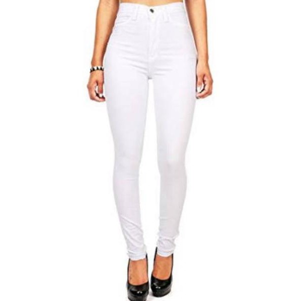 Harga Spesial.. Hw celana soft jeans wanita hawai high waist softjeans skinny cewek jegging highwais