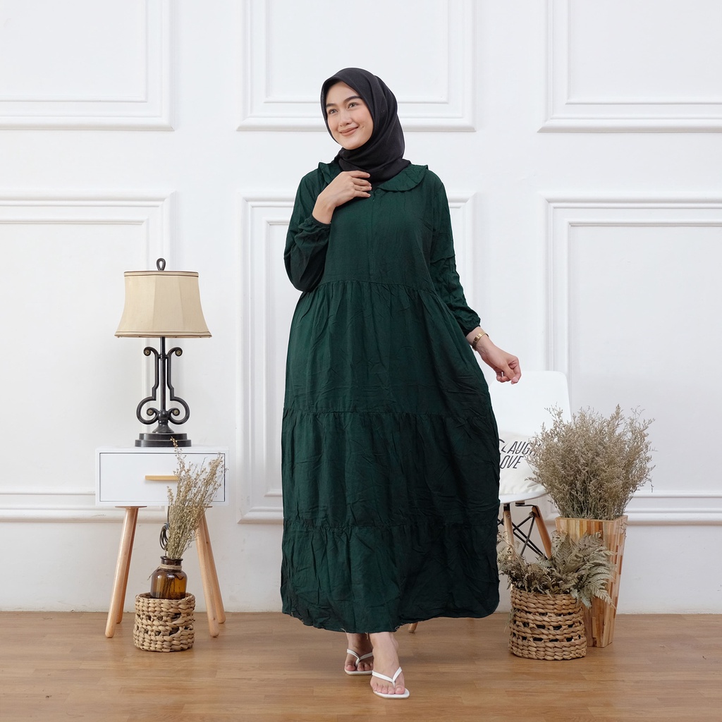 GAMIS POLOS REMPEL VIRAL RESLETING DEPAN BUSUI FRIENDLY BEST SELLER - BATIK RINATEX