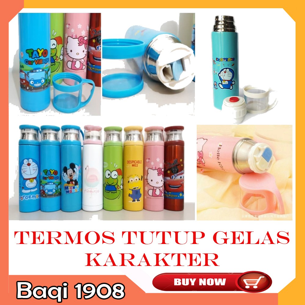 [ PROMO ] Termos karakter tutup gelas / mug karakter tutup