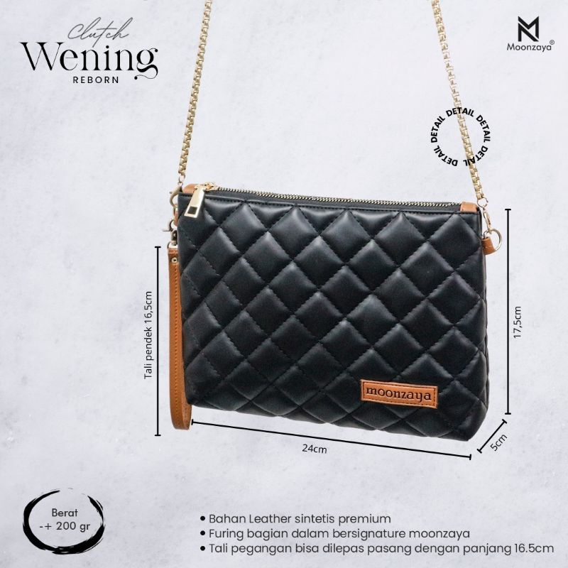 RK Clutch Wanita Wening / Pouch wanita / Dompet Tangan Wening Original Moonzaya