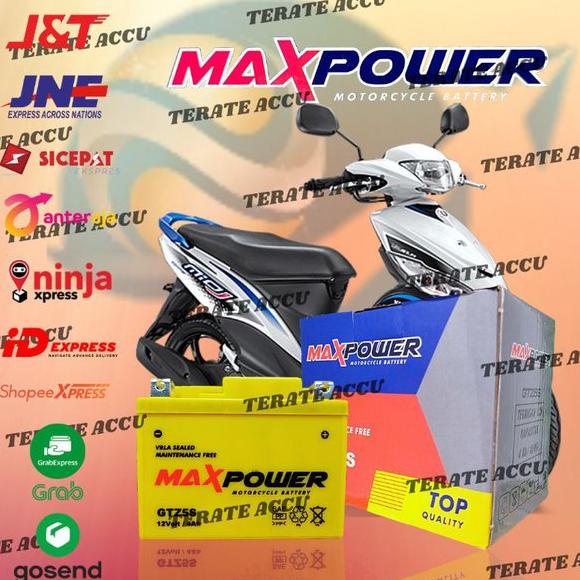 Aki Kering Motor MAX POWER GTZ 5s Yamaha Mio J Mio S Mio Z