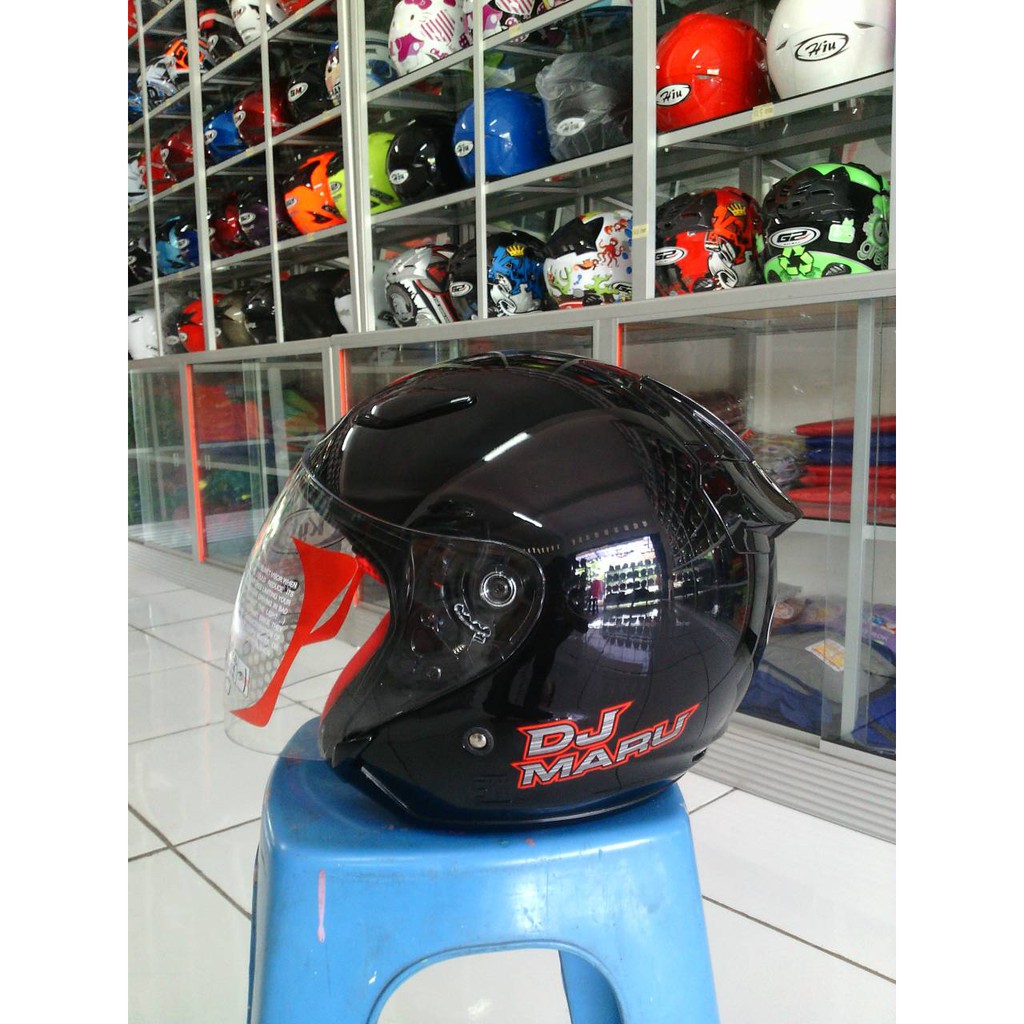HM-1032 Helm Kyt Dj Maru Polos Murah