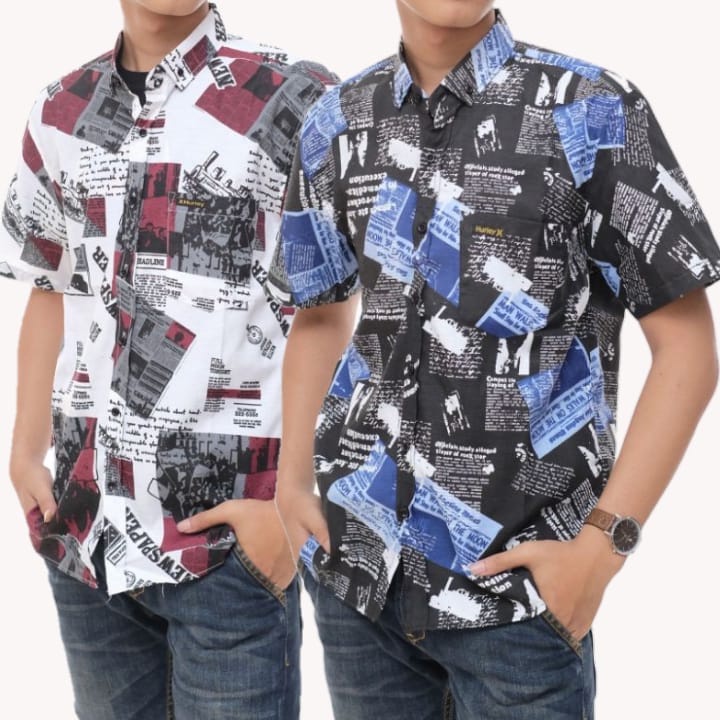 kemeja pria lengan pendek motif kemeja laki laki hem Distro kemeja murah atasan pria kemeja motif ko