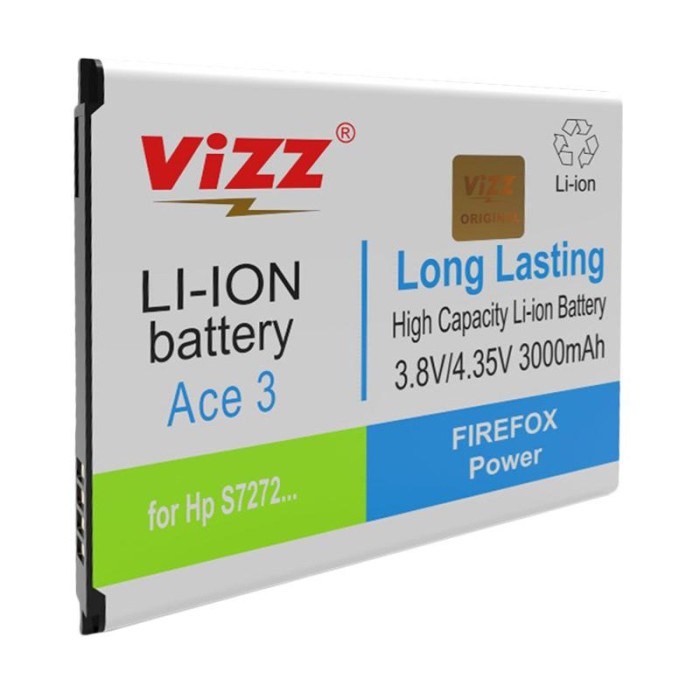 Vizz Double Power Battery Batre Baterai Vizz Samsung Galaxy V Ace 3 G313 G313H EB-BG313BBE