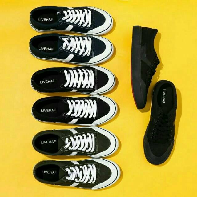 SEPATU CASUAL LIVEHAF CANVA SNEAKERS ORIGINAL BERKUALITAS