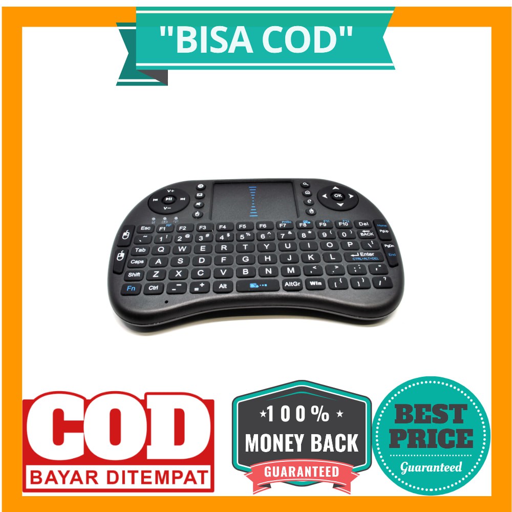 Mini Keyboard Bluetooth Wireless 2.4 Ghz Dengan Touchpad i8 dengan Baterai BL-5C