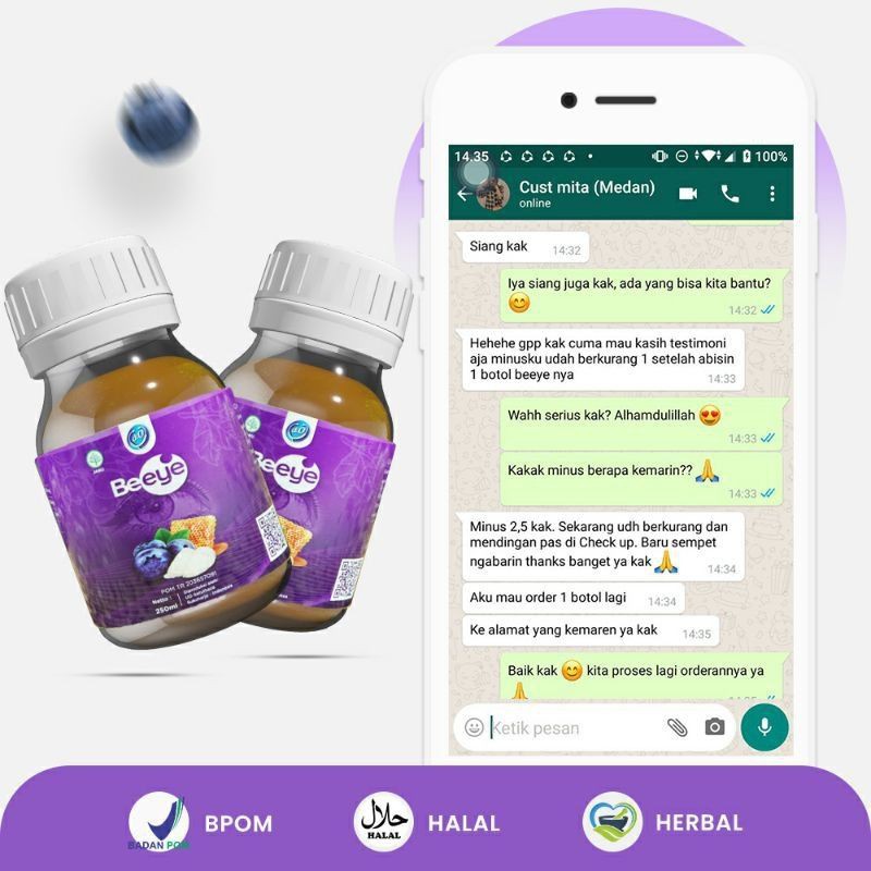 Obat Mata Madu BE EYE Mata Minus plus silinder rabun original Beeye 250 ml madu beeye asli madu beeye orginal madu beeye 250ml