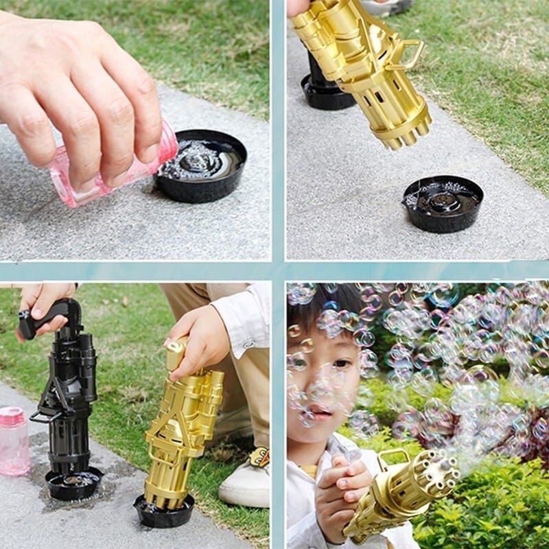 (Pimenova) bubble gun pistol bubble gun gelembung sabun mainan tembakan gelembung sabun mainan anak