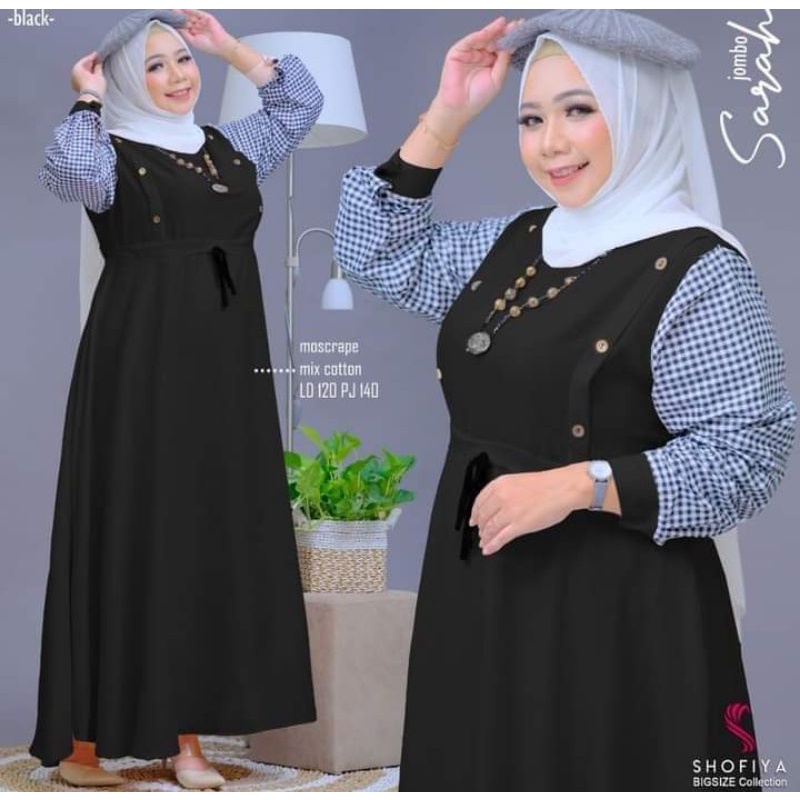 Sarah dress jumbo by shofiya