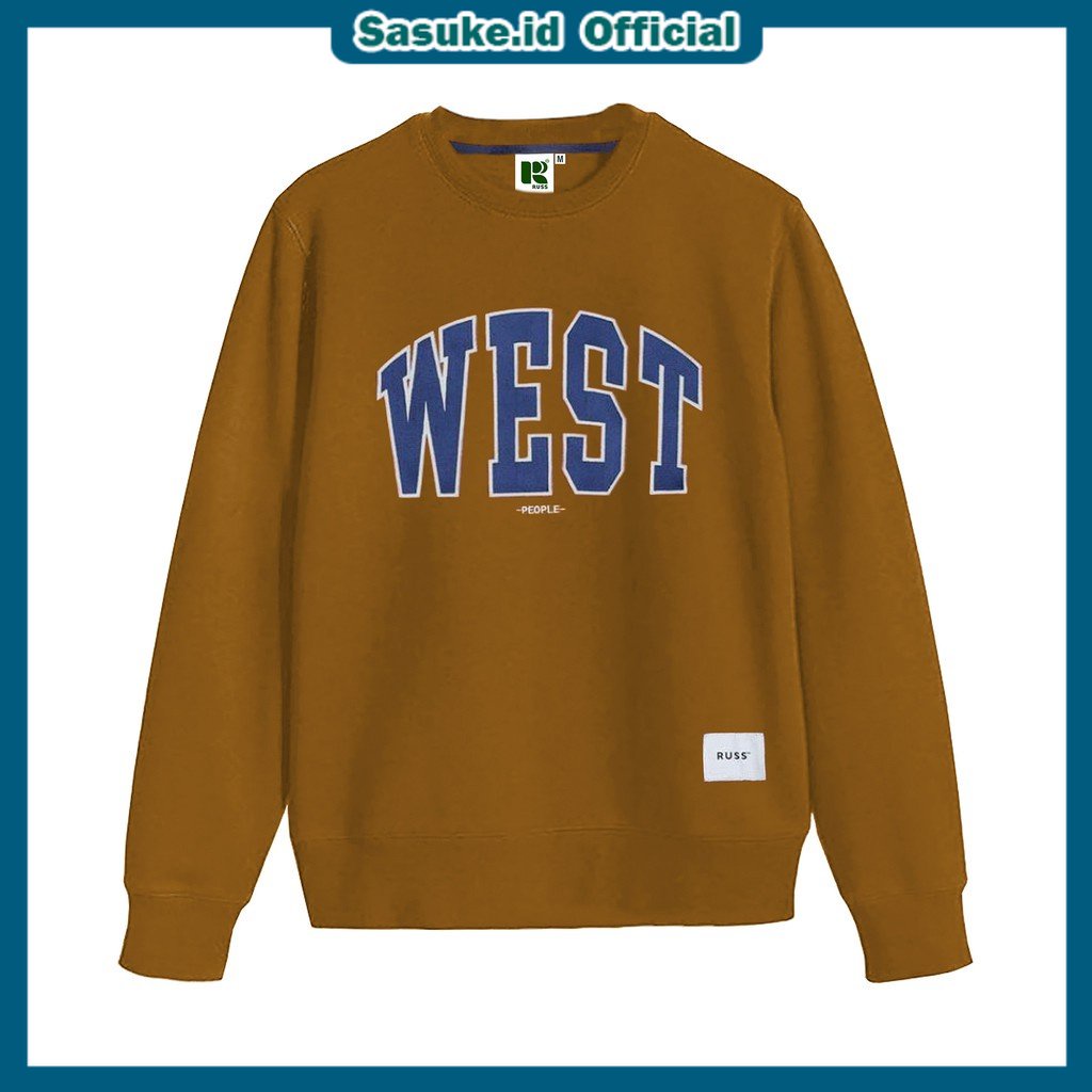 RUSS CREWNECK PRIA LOGO WEST SOUTH EAST SOUTH EAST FULLTAG BORDIR UNISEX / SWEATSHIRT WANITA UNISEX