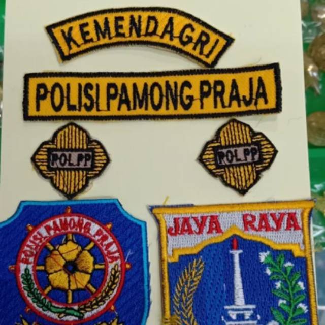 Bordiran satpol pp lengkap