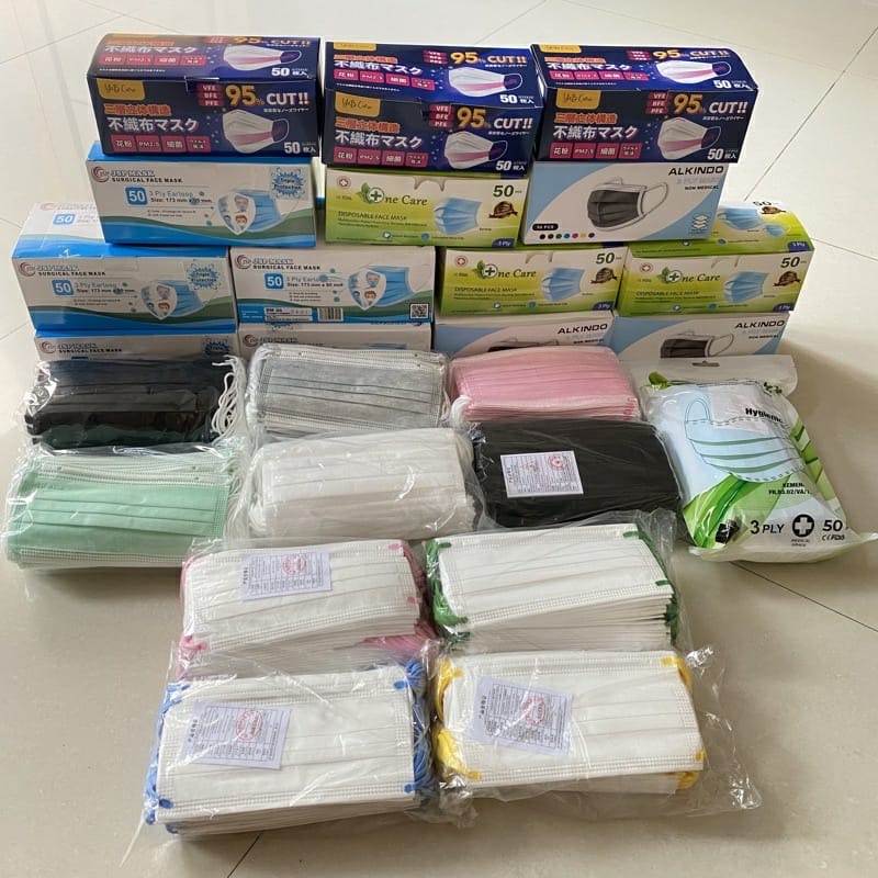 MASKER EARLOOP BIJIAN MURAH MASKER EARLOOP NON MEDIS WARNA BIRU