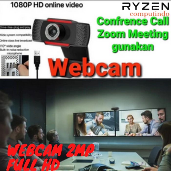 WEBCAM KAMERA 2MP / 1080 FULL HD ZOOM MEETING