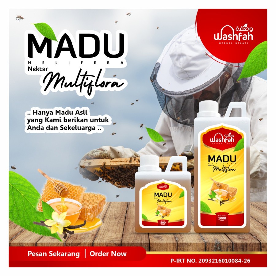 Jual Madu Multiflora Asli Murni 1000 Gr Shopee Indonesia