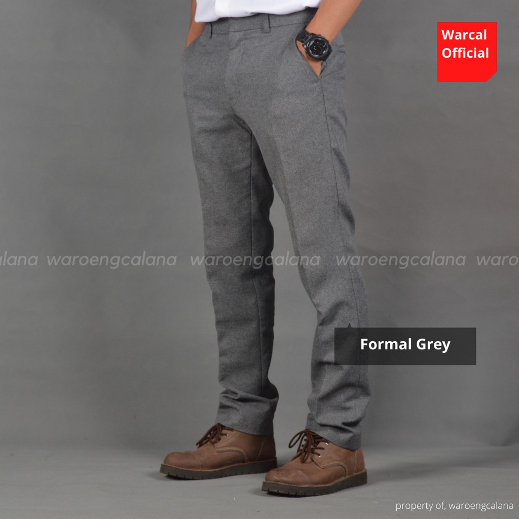 Celana Kerja Casual Formal Grey