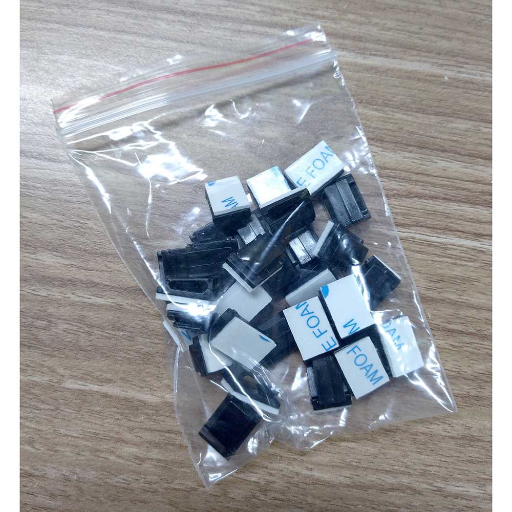 IDN TECH - Klip Kabel Tempel untuk Manajemen Kabel 30PCS - LP124
