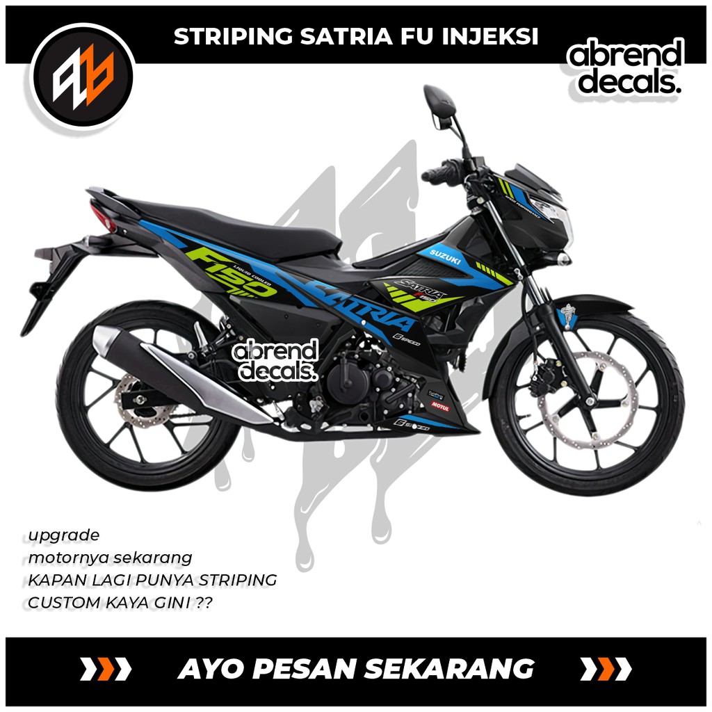 STRIPING SATRIA FU INJEKSI / STIKER SATRIA FU INJEKSI / ACCESORIES  STICKER BODY MOTOR SATRIA 2021