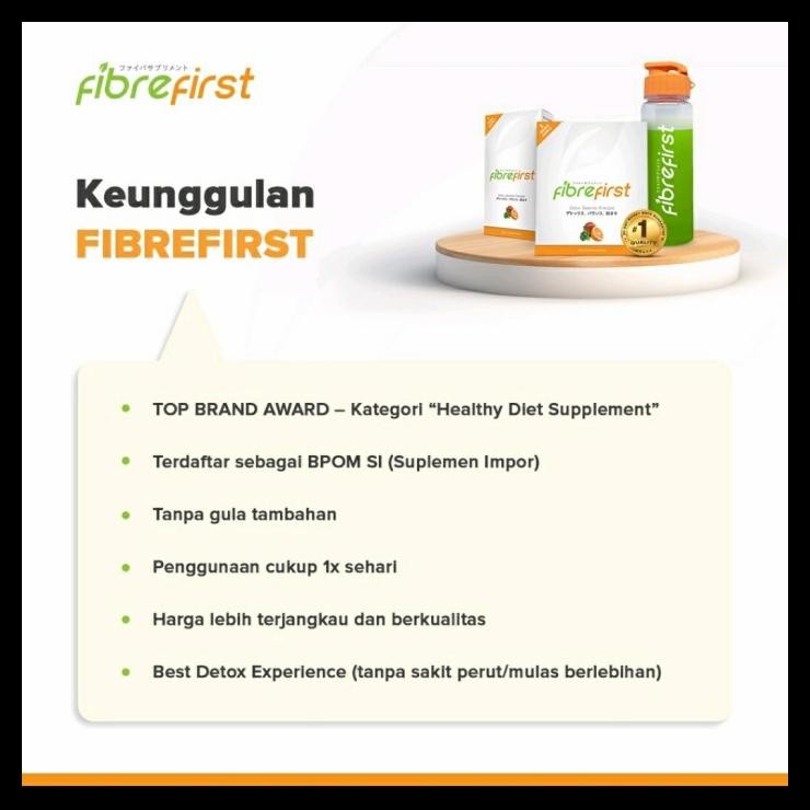 FIBRE FIRST Isi 15 Sachet Fiber First Fibrefirst Fiberfirst Diet Detox