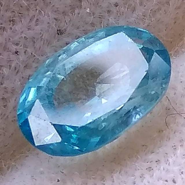 Natural Blue Zircon Cambodia Yakut Biru Asli Alam High Quality Luster