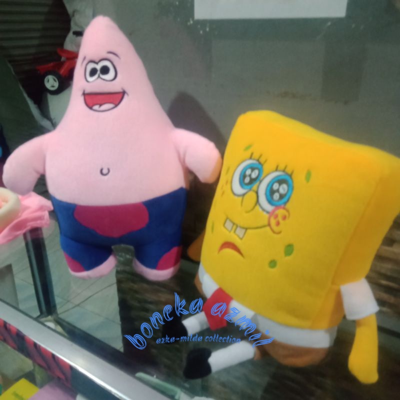 Boneka spongebob/patrick (sepasang) b