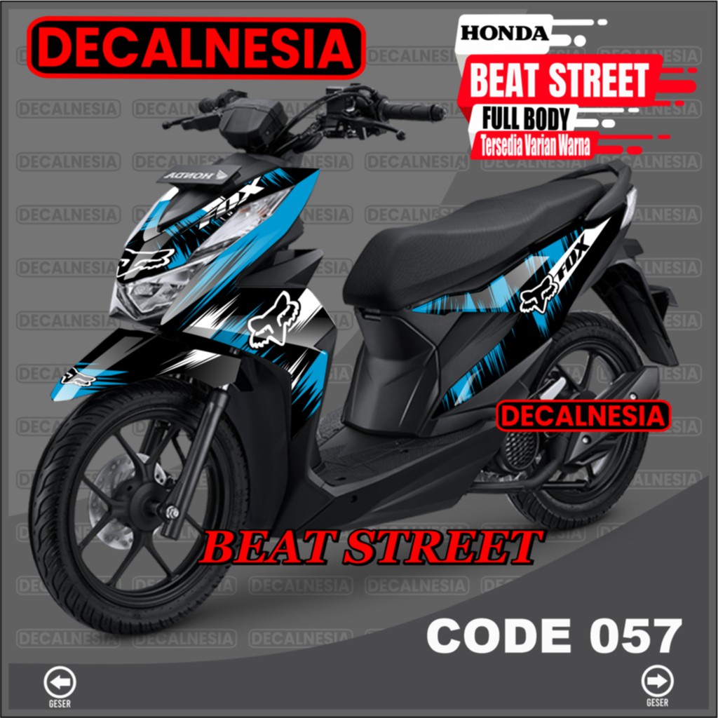Stiker Beat Street 2021 2022 2023 Full Body Decal Motor New 2020 Sticker Modif Dekal Variasi Aksesor