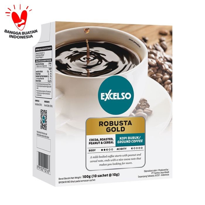 

Excelso Robusta Gold - Folding Box (10 Sch x 10gr)