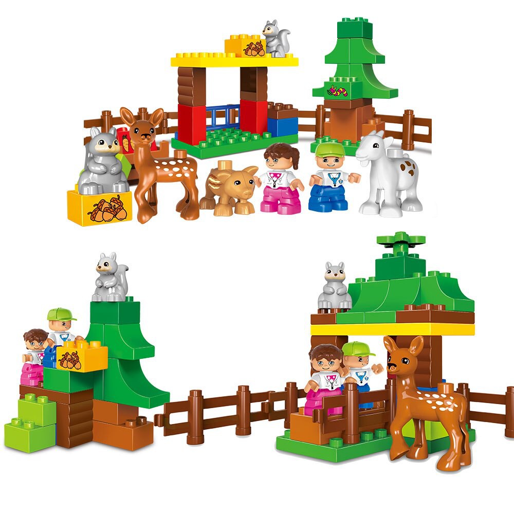 LEGO DUPLO COMPATIBLE BLOCK GOROCK 1001 HAPPY ZOO 39 PCS