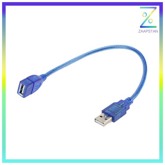 Kabel USB Extension Cable 2.0 AM AF 20cm - A13 - Blue