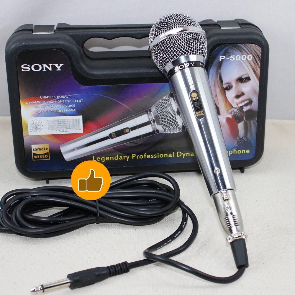 Mic Karaoke Kabel Sony Microphone Mikrofon Sony &amp; Shure