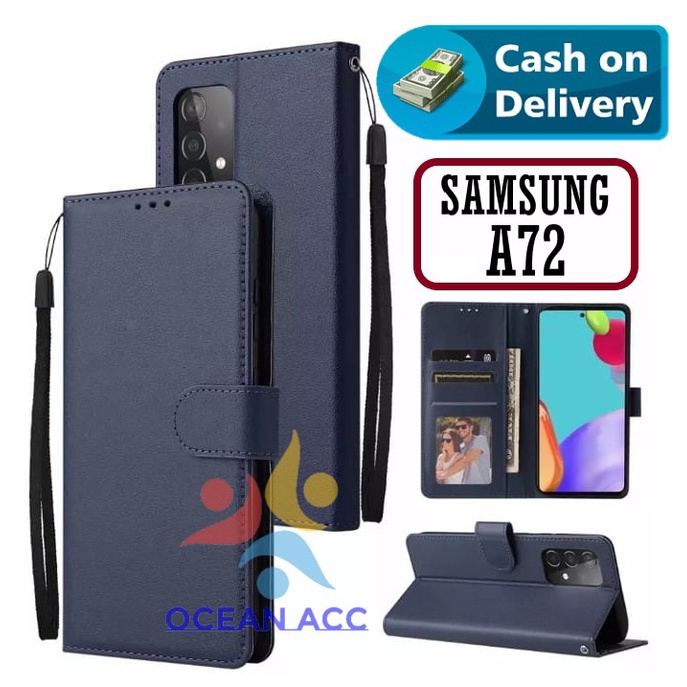 DOMPET HP UNTUK SAMSUNG A72 (2021) NEW LEATHER FLIP CASE SAMSUNG A72 (2021) NEW