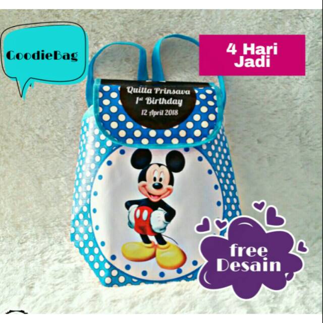 

tas ulang tahun/ tas souvenir ultah / GoodieBag Pesta