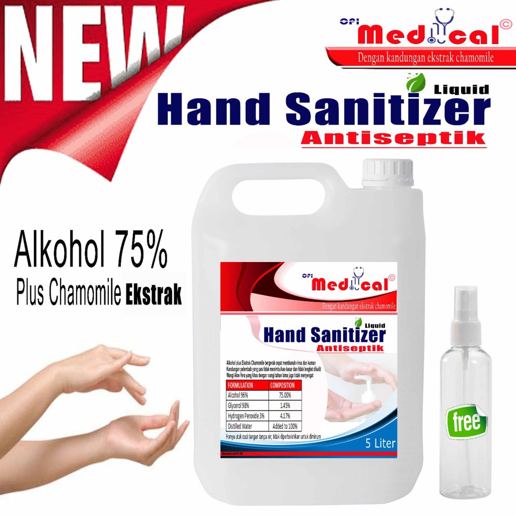 best seller medical red hand sanitizer cair| hand sanitizer 1 liter | hand sanitizer 500ml varia(OC)