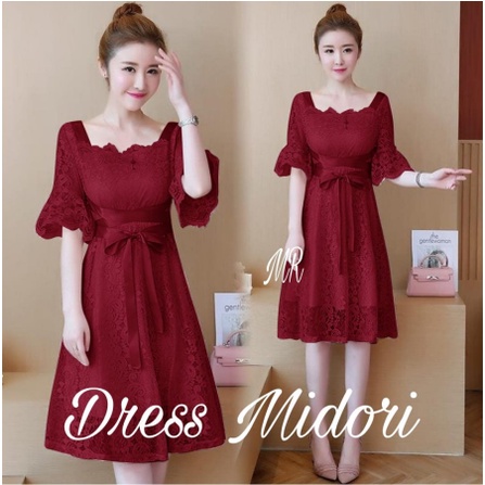 Baju Dress Pesta Imlek Wanita Remaja Trend Fashion Kekinian