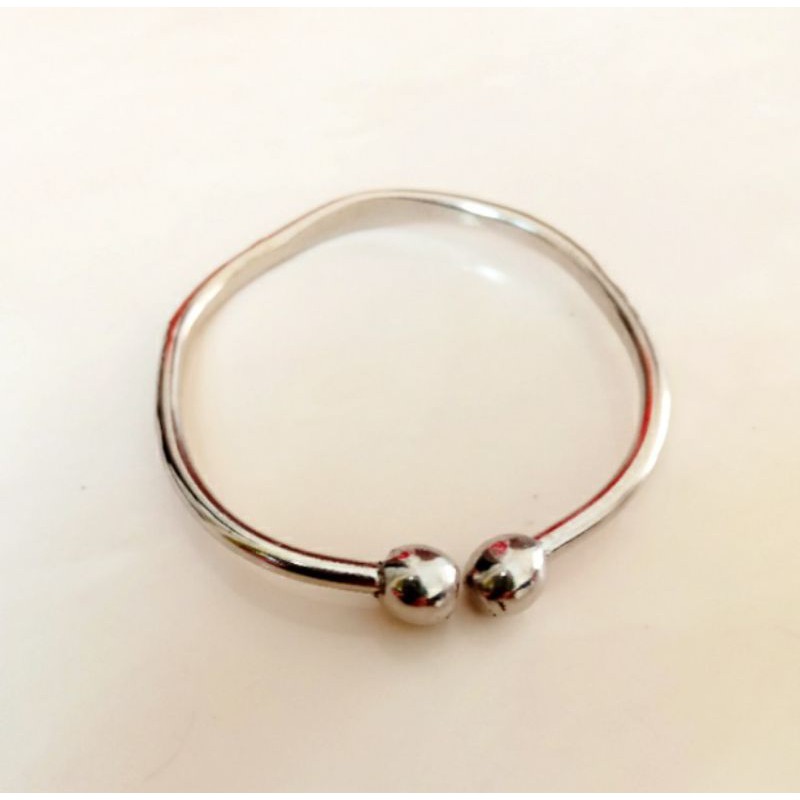 gelang bayi monel baja putih anti karat selamanya beli satu dapat 2