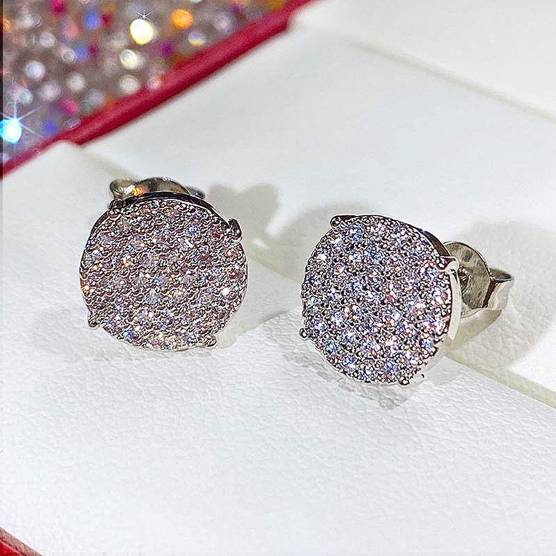 Fancyqube Anting Stud Cubic Zirconia Untuk Wanita