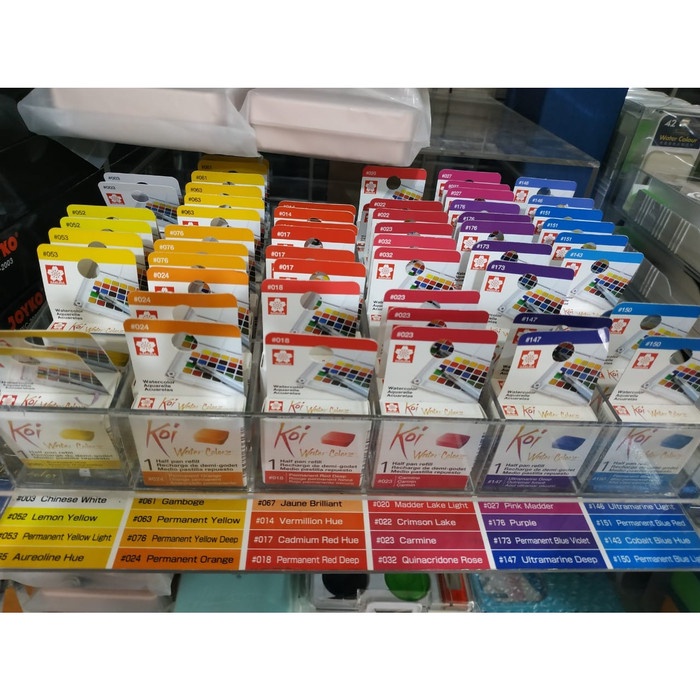 

air-cat- sakura koi watercolor half pan refill (available 48clr) -cat-air.