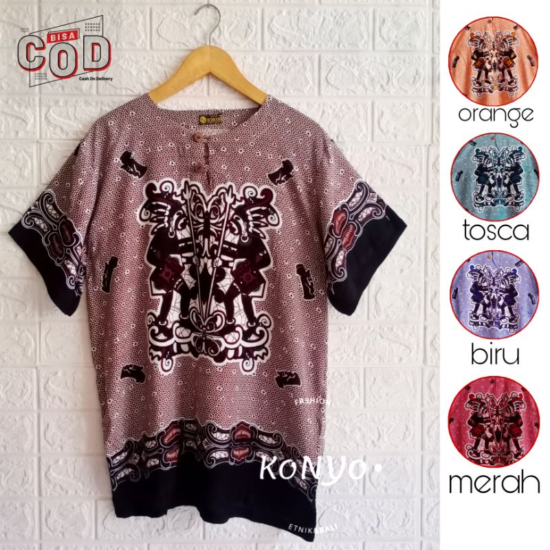 baju asmat - baju motif dayak - kaos etnik - baju santai pria wanita - baju pantai - baju tidur - ba