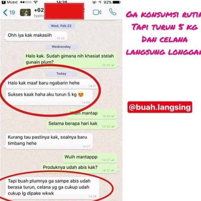 

Diskon Gila!! Plum Delite Original isi 5sachet Ecer