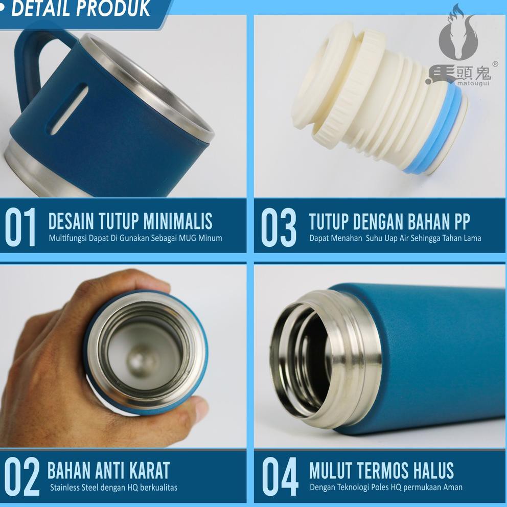 [SP FR 16F9AZ] TERLARIS  Botol Minum Termos 500ml A36321-3 Vacuum Cup Stainless