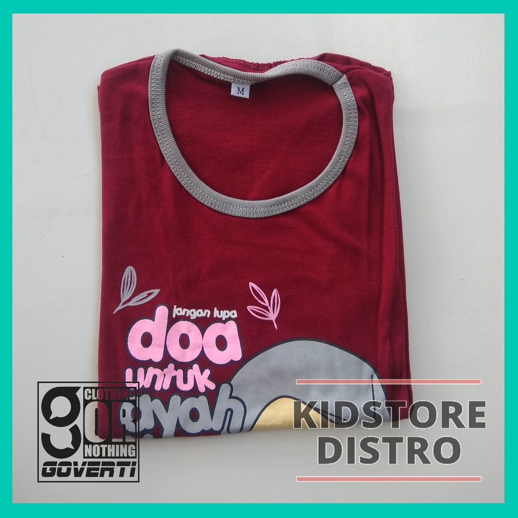 Baju Anak Islami / Kaos Anak Perempuan Lengan Panjang / Kaos Anak Muslimah / Kaos Dakwah Anak Muslim