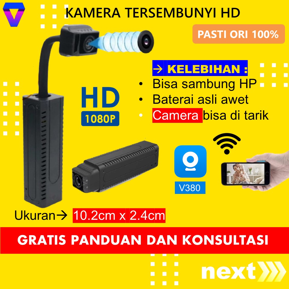 KAMERA MINI TERSEMBUNYI TANPA KABEL CAMERA PENGINTAI MINI HD TERSEMBUNYI SPY CAM WIFI MINI HD JS71