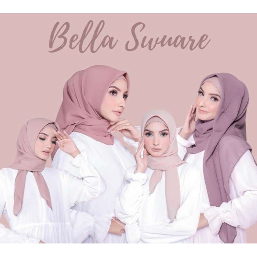 jilbab bella square murah warna lengkap/jilbab bella square premium