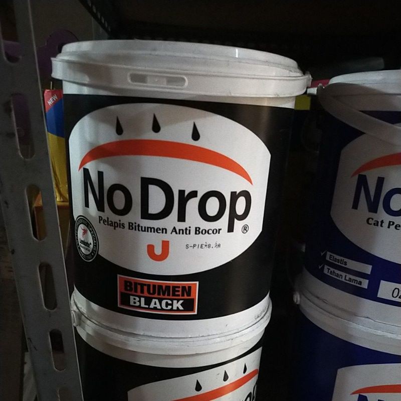 No drop peredam panas asbes. No drop bitumen black