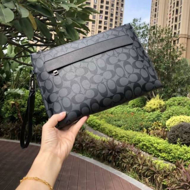 COACH Signature Carryall Handbag Pouch - ORIGINAL GUARANTEE 100%