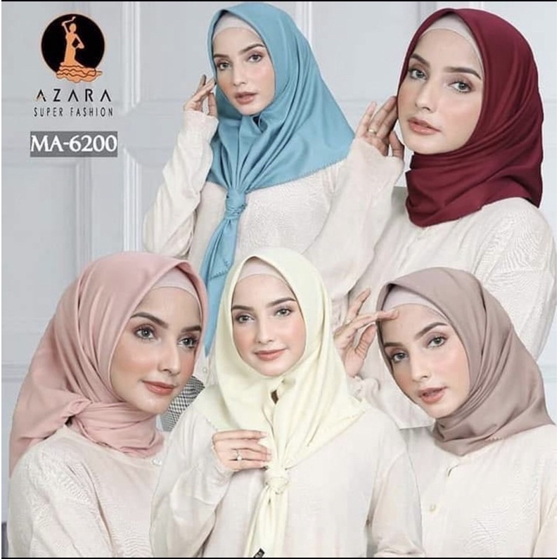 Hijab segiempat laser cut voal oskara polos 110x110 azara grosir krudung