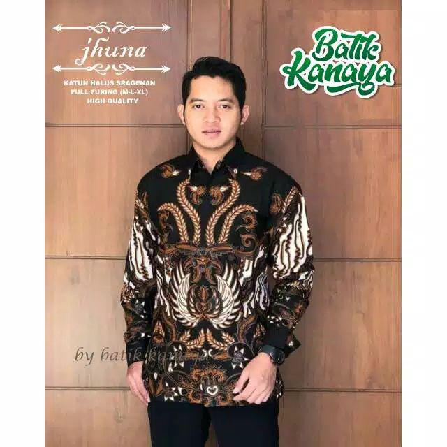 Peksi Kalasan Kemeja Batik Pria Full Furing Bahan Katun Primisima