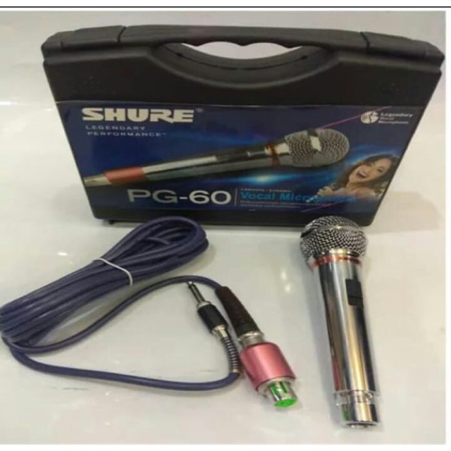 MIC KABEL SHURE PG 60 KOPER MINI