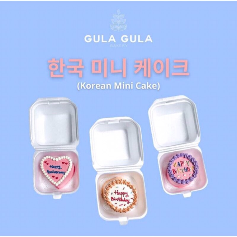 

Mini Korean Cake Bulat bisa custome tulisan tulis di note jangan di chat please